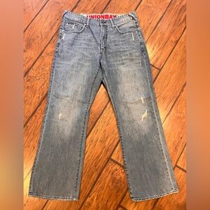 Union Bay Vtg jeans men’s 34x30 blue Relaxed Baggy distressed Hong Kong Boot